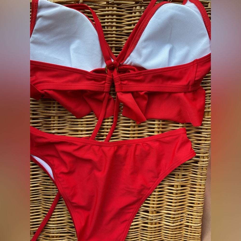 Red Bikini Set - Picture 2 of 5